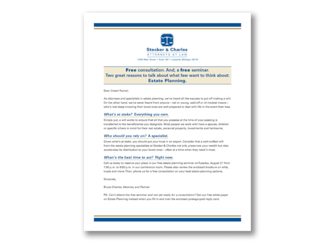 Attorney flyer design